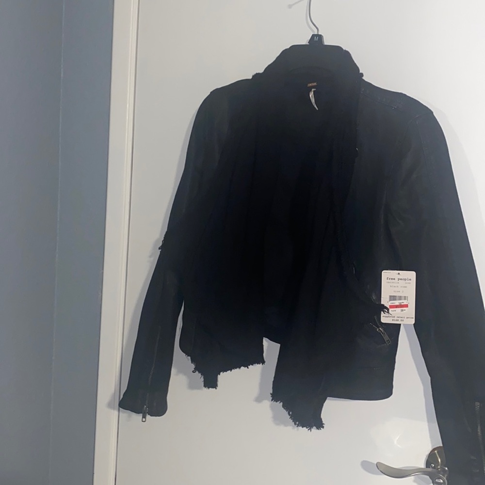 Free People Black Comb Jacket